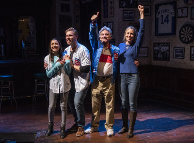 (from left) Amaris Sanchez, Brandon Dahlquist, Gene Weygandt and Allison Still star in "Miracle' at Royal George Theatre