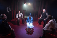 THe cast of Gyydion Theatre's The Lower Depths at Chopin Theatre.