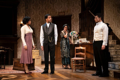 (L - R): Jaye Ladymore, Travis Delgado, Ayanna Bria Bakari and Xavier Edward King in Tyla Abercrumbie’s Relentless
