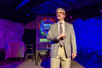 Bryan Breau as Marvel Comics’ Stan Lee in "The House of Ideas," at City Lit Theatre through October 6, 2024
