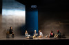 (L-R) Helen Joo Lee, Kristen Sieh, Layan Elwazani, Ryan Spahn, Aria Shahghasemi and Marchánt Davis in The Antiquities at Goodman Theatre.