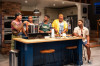 (l-r) Joseph Anthony Byrd, Jabari Khaliq, Breon Arzell, Thee Ricky Harris, Jos N. Banks in The Hot Wing King at Writers Theatre