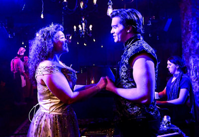 Shea Hopkins as Cinderella’s Prince and Madison Kaffman as Cinderella, in "Into the Woods," at the Chopin Theatre through December 22.
