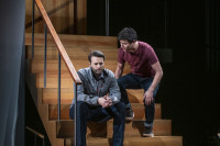 David Schlumpf (left) and Liam Oh in the Writers Theatre production of “Next to Normal,” directed by David Cromer.
