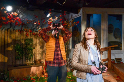 Ensemble Member John Judd and Cassidy Slaughter-Mason in A Red Orchid Theatre's Chicago premiere of Birds of North America.